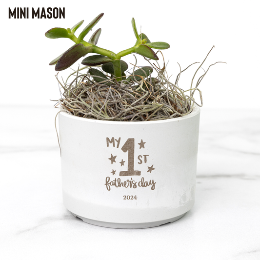 My First Father's Day Desk Plant Personalized Father's Day Gift