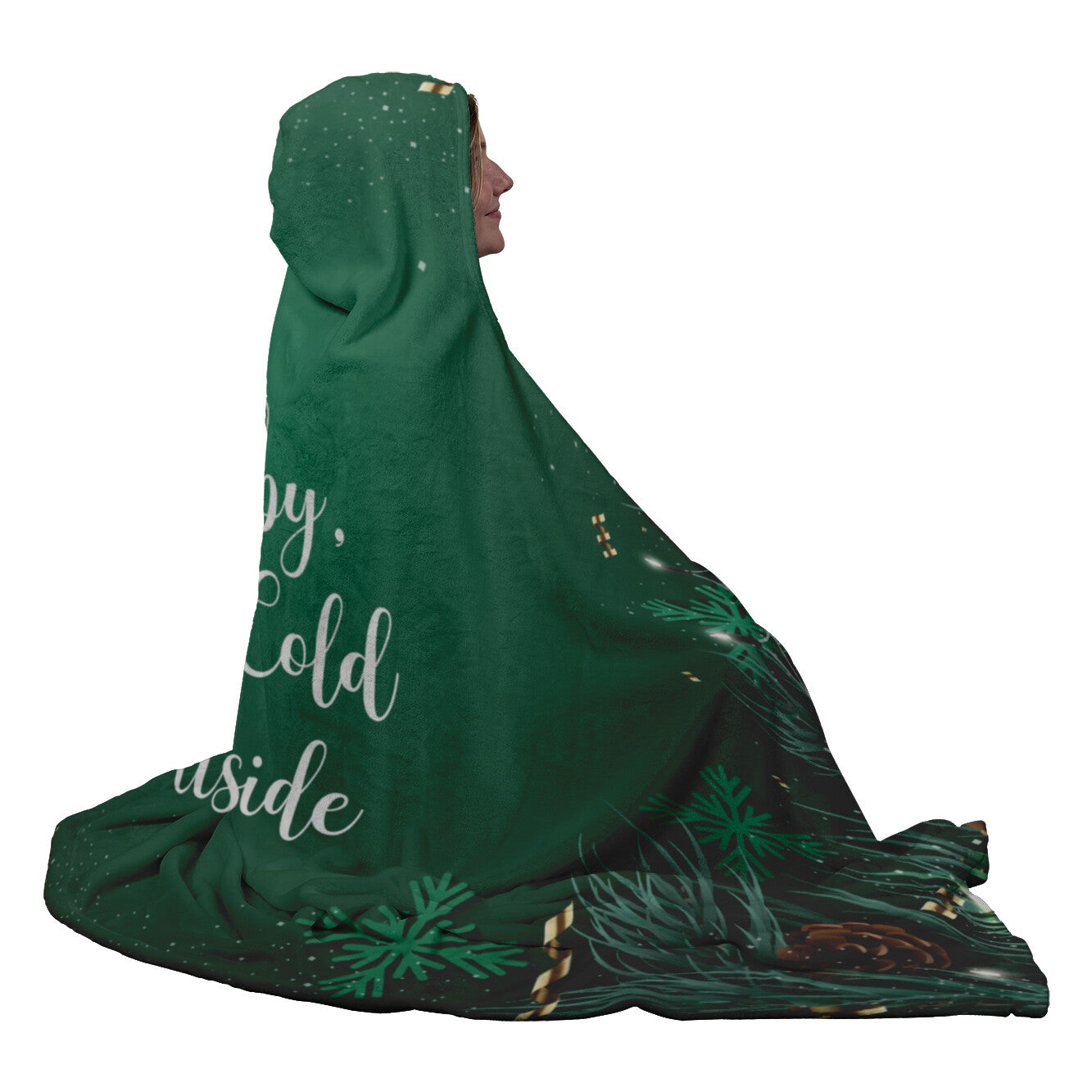 Baby, It's Cold Outside Christmas Hooded Blanket