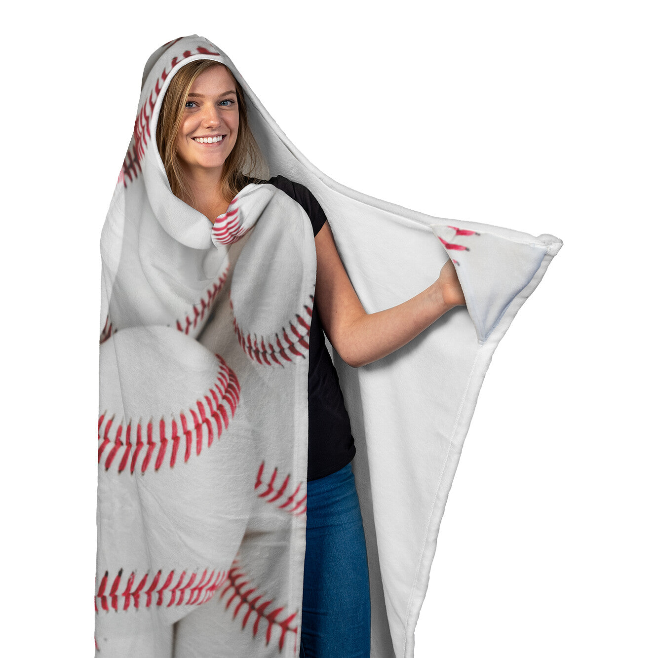 Baseball Hooded Blanket