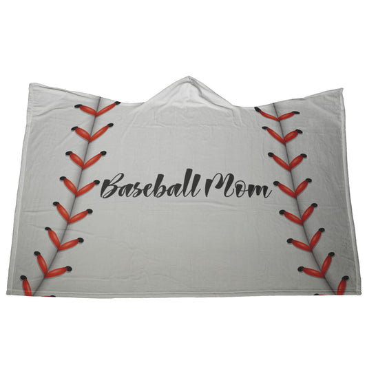 Baseball Mom Hooded Blanket