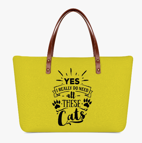 Yes I Really Do Need All These Cats Tote Bag