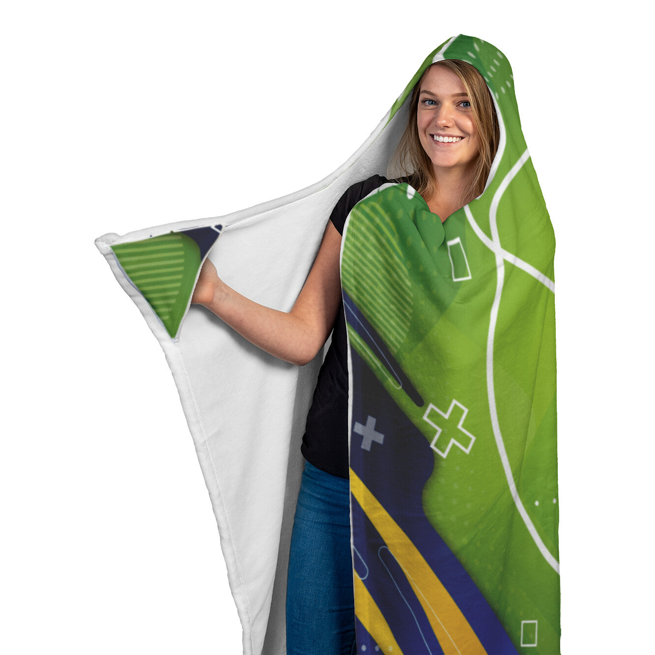 Soccer Style Hooded Blanket