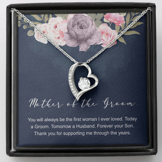 Mother Of The Groom Open Heart Necklace
