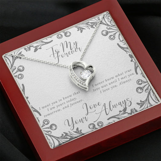 To My Forever Open Heart Necklace