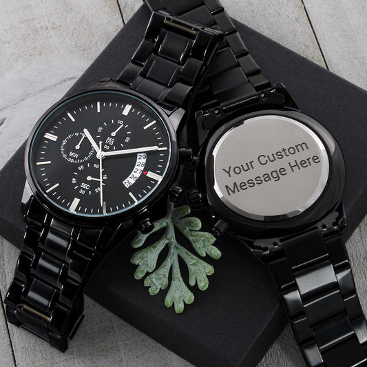 Beautiful Chronograph Watch - Personalized, Gift for Him