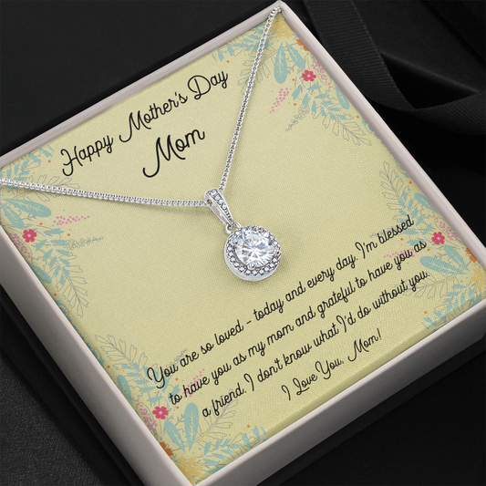 To My Mom on Mother's Day Eternal Hope Pendant Necklace