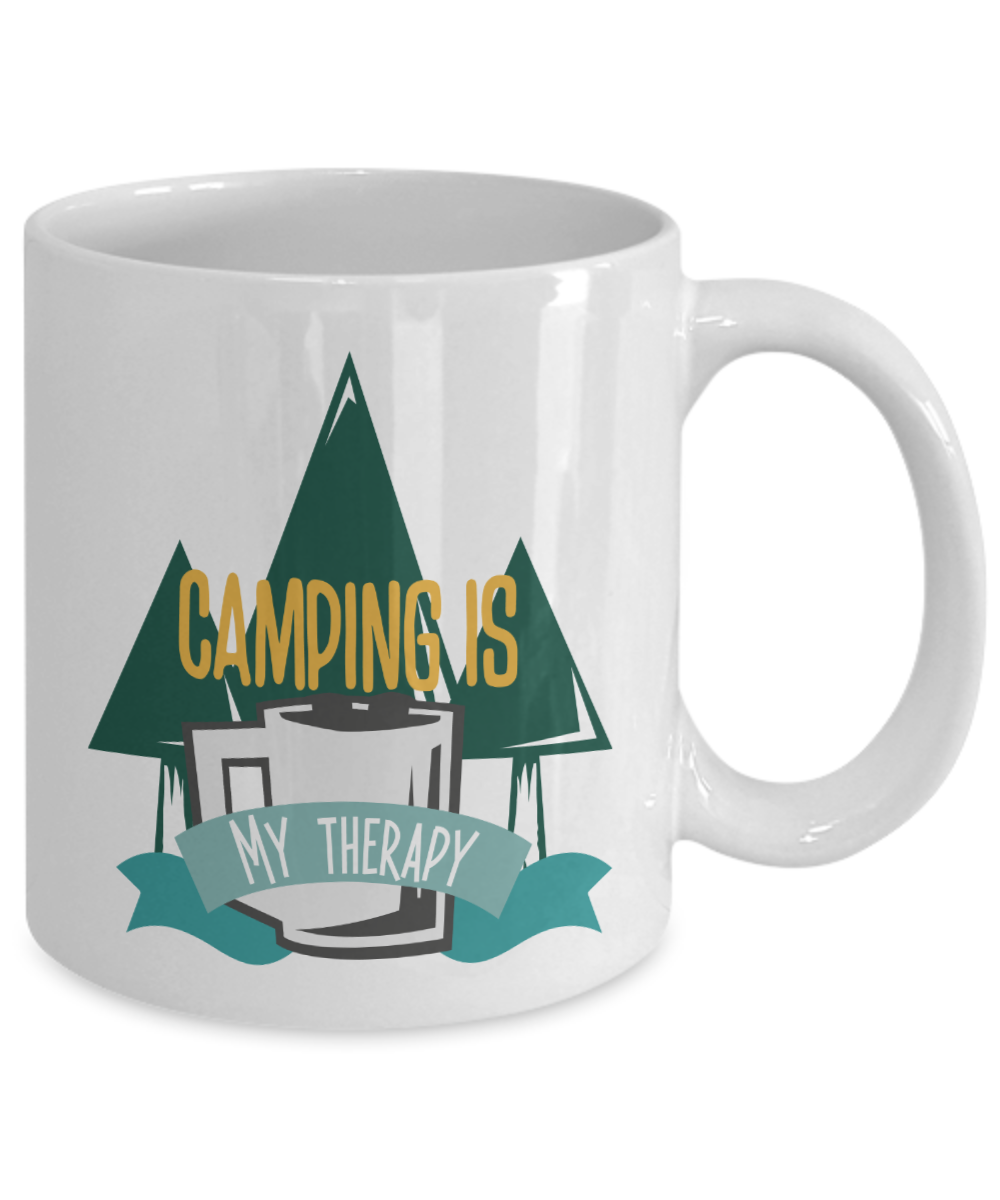 Camping is My Therapy 15oz Ceramic Mug