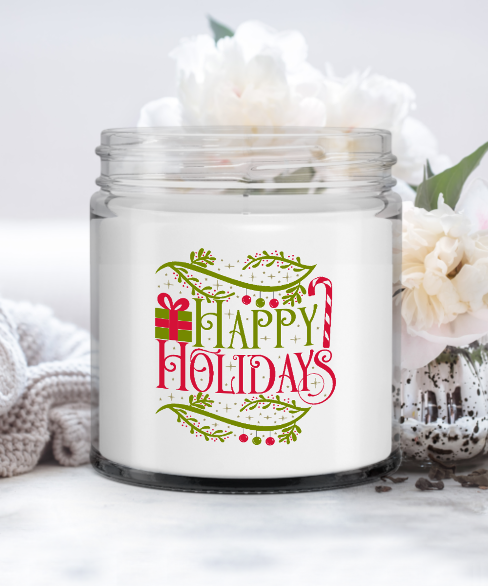 Happy Holidays Candle - Vanilla Scent