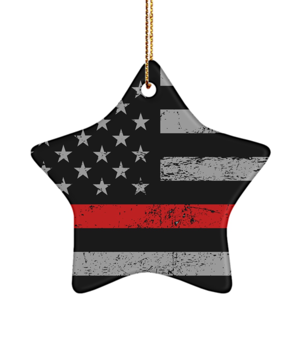 The Thin Red Line Firefighters Ornament