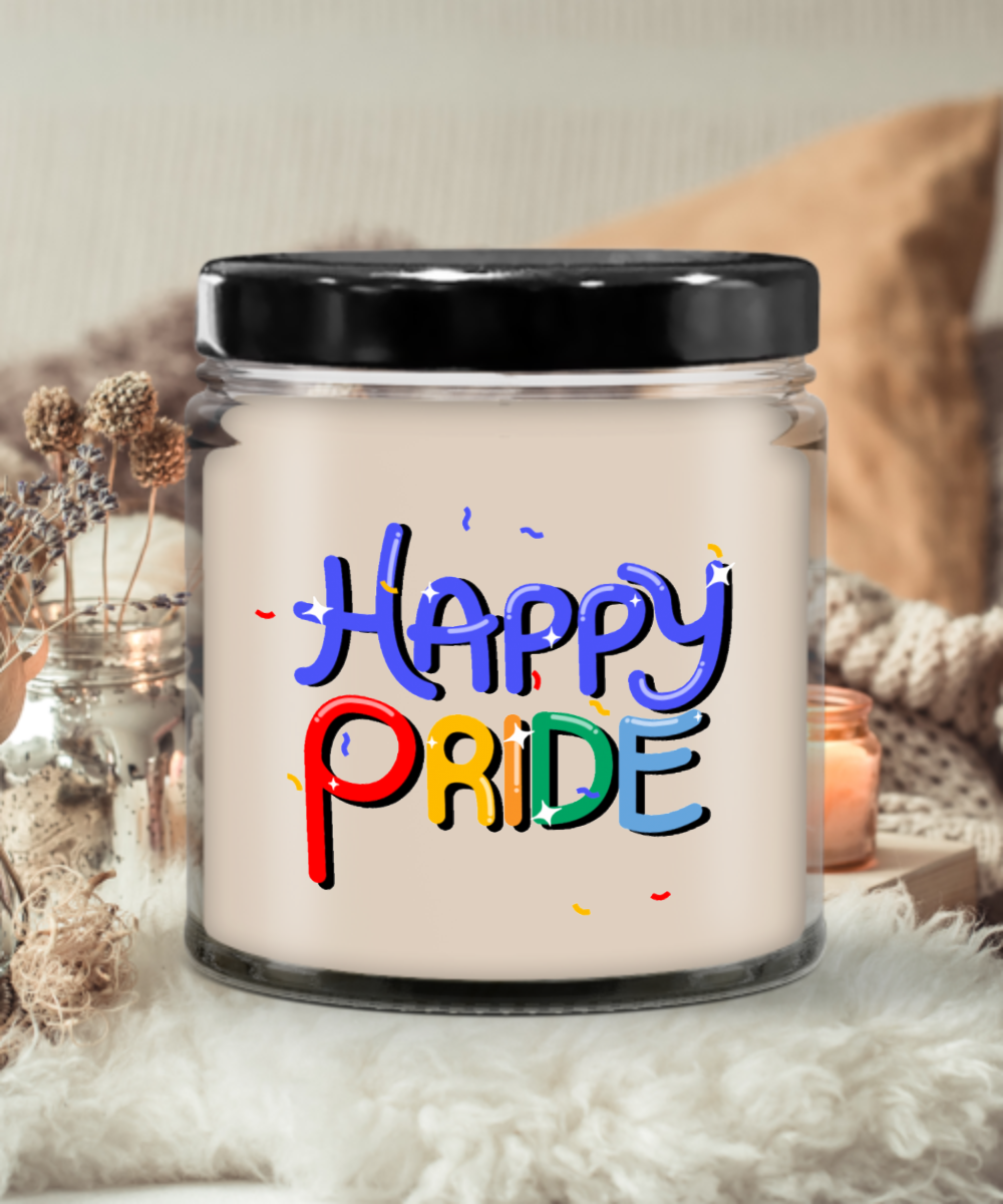 Happy Pride 9oz Vanilla Scented Soy Candle