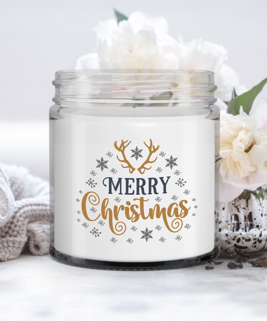 Merry Christmas Vanilla Scented Candle