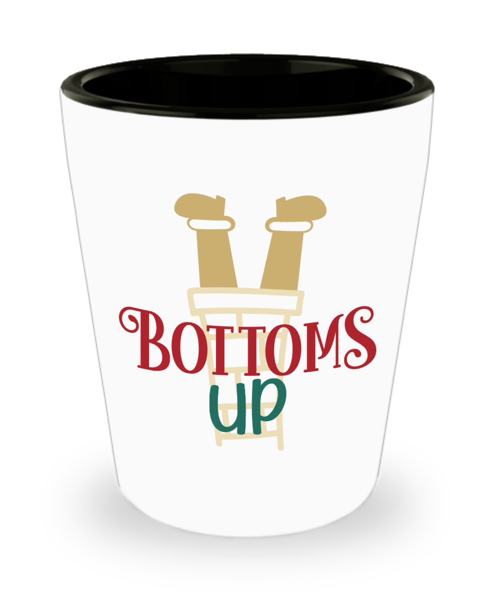 Bottoms Up 1.5oz Shot Glass