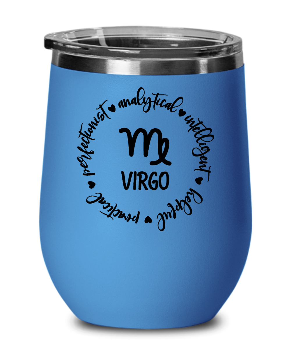 Traits of Virgo 12oz Wine Tumbler