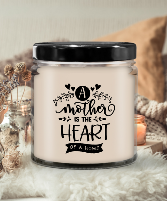 A Mother Is The Heart Of The Home Vanilla Scented Candle - Keepsake Jar
