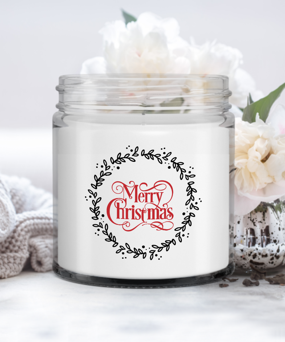 Merry Christmas - Vanilla Scent Holiday Candle