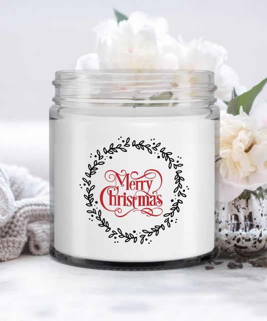 Merry Christmas - Vanilla Scent Holiday Candle