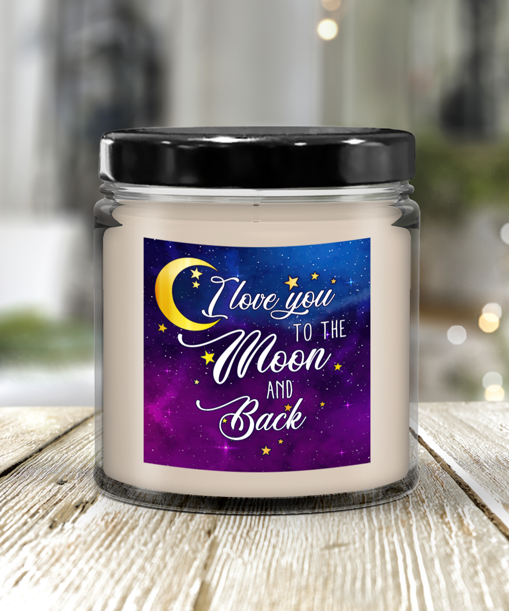 I Love You To The Moon And Back Vanilla Scented Candle