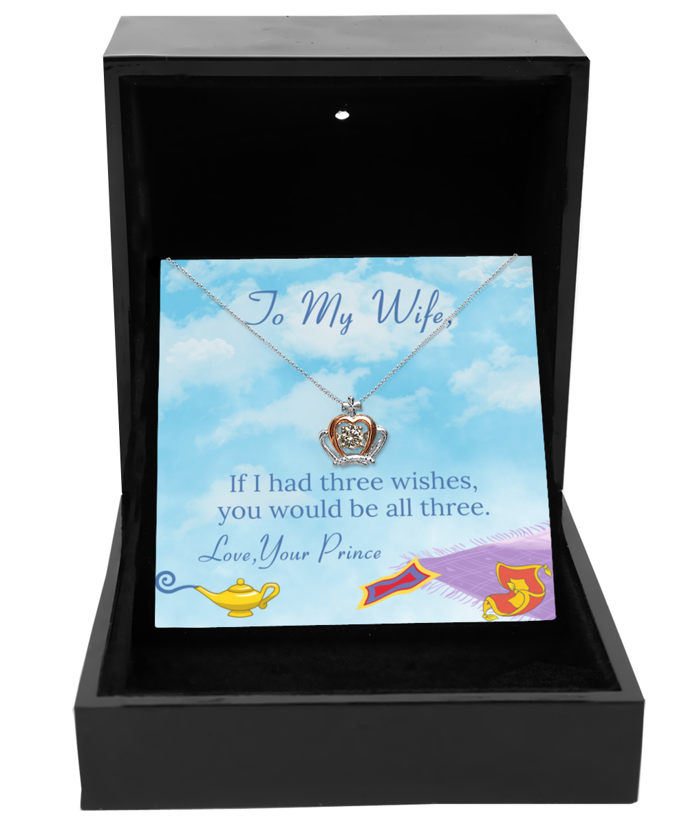 To My Wife Crown Pendant