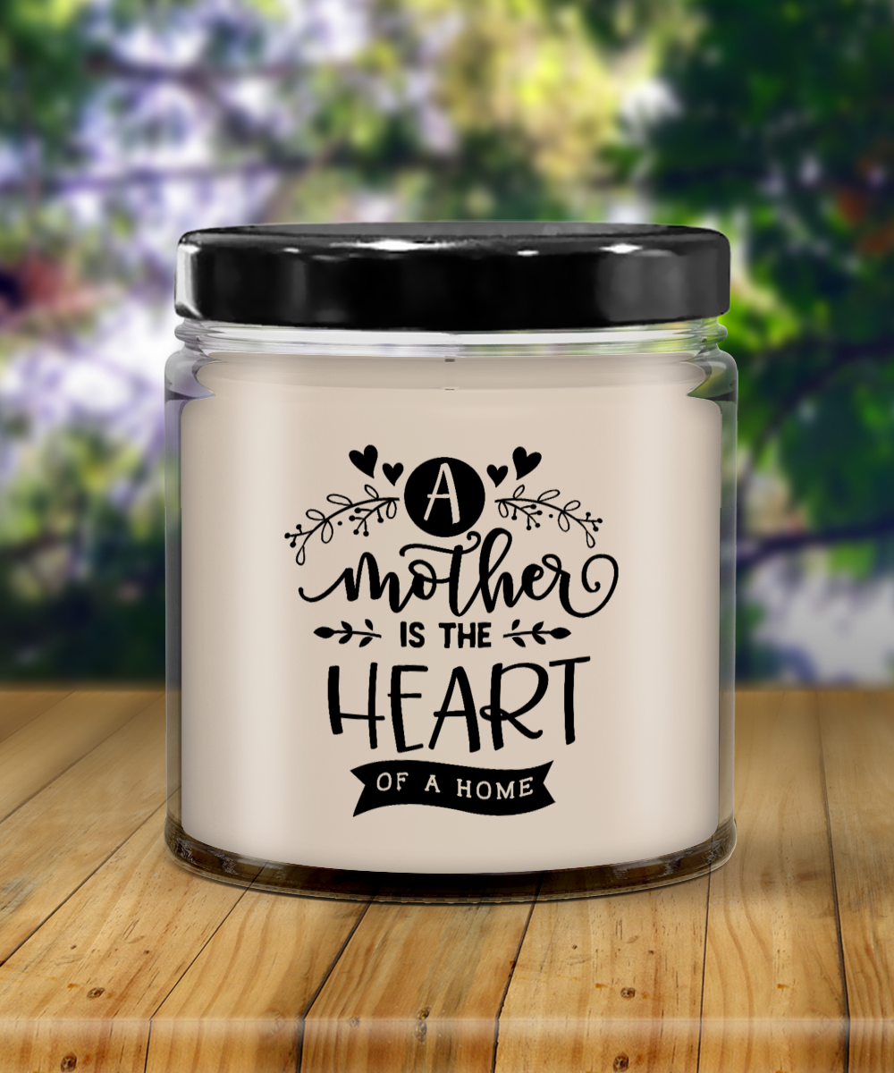 A Mother Is The Heart Of The Home Vanilla Scented Candle - Keepsake Jar