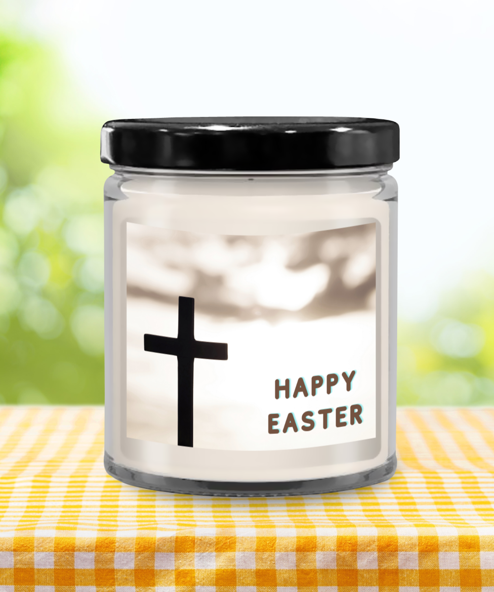 Happy Easter Vanilla Scented Candle in Keepsake Jar with Lid