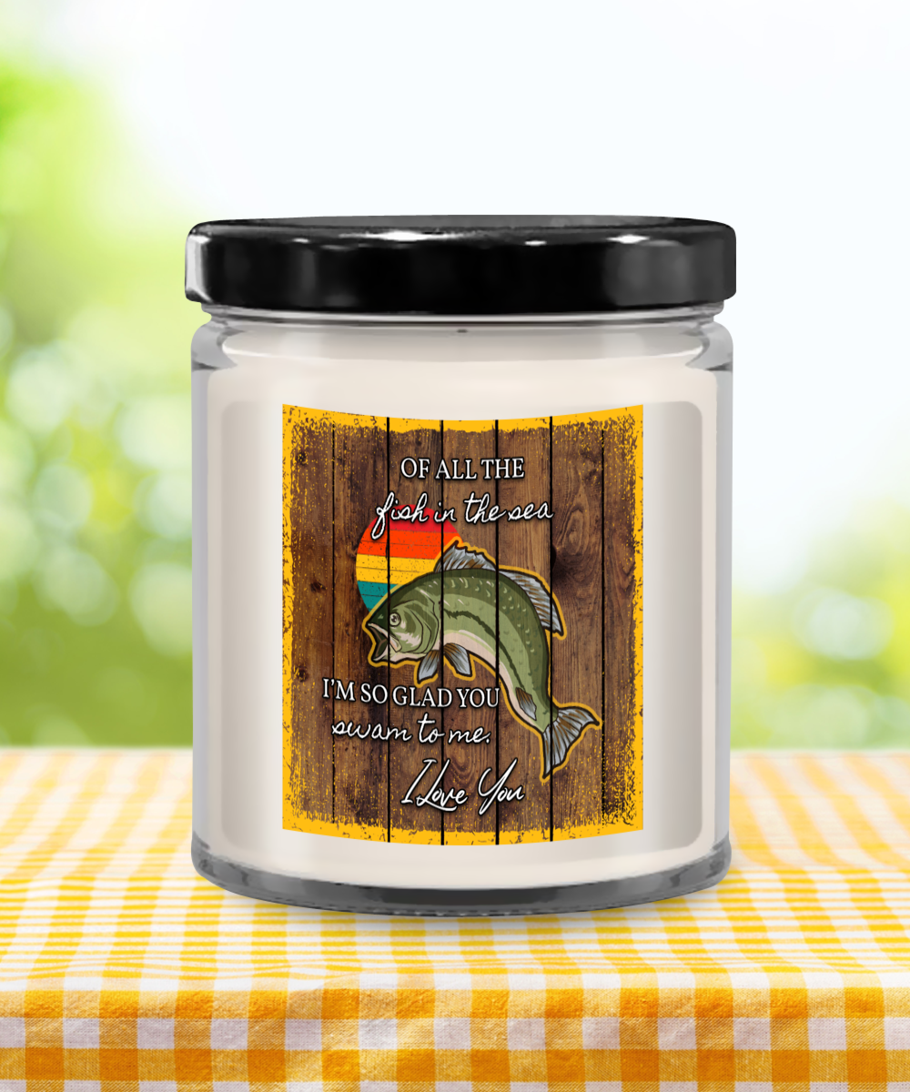 Of All The Fish In The Sea 9oz Vanilla Soy Blend Candle