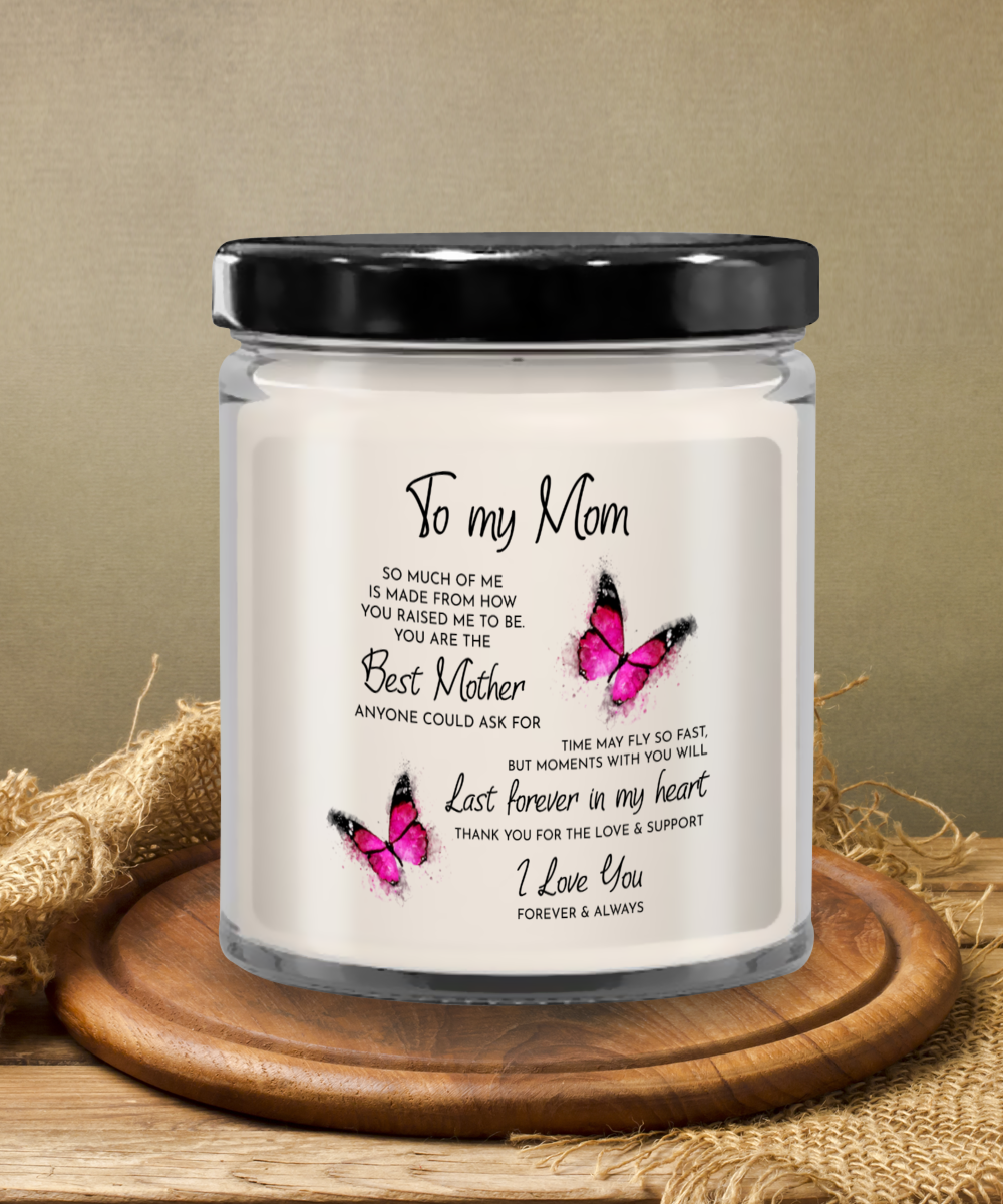 To My Mom Vanilla Scented Candle in Keepsake Jar