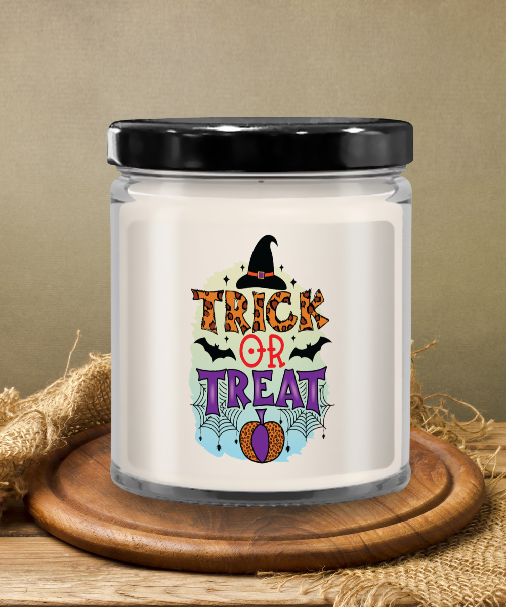 Trick Or Treat 9oz Vanilla Halloween Candle