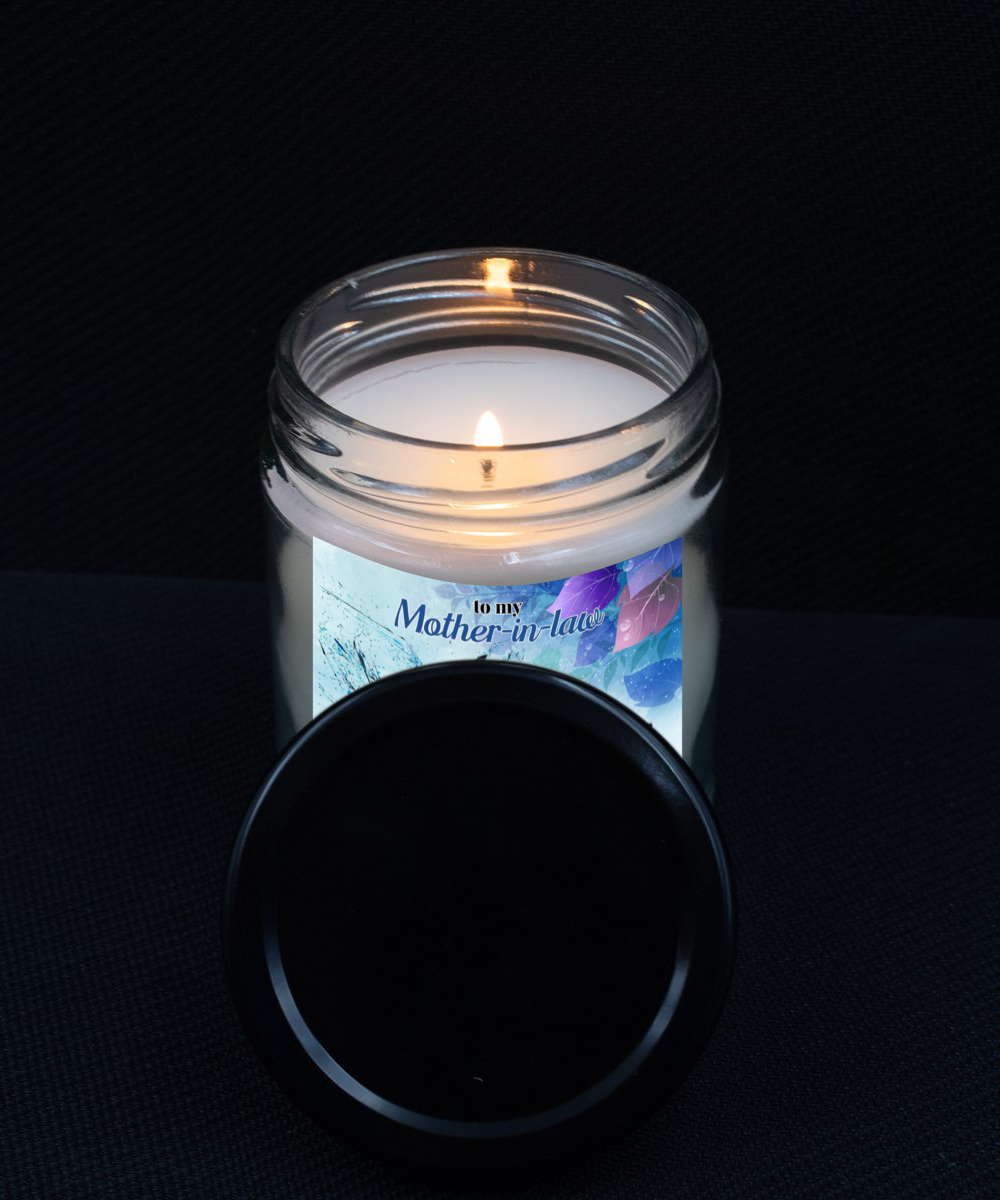 To My Mother-In-Law 9oz Vanilla Candle in Keepsake Jar with Lid