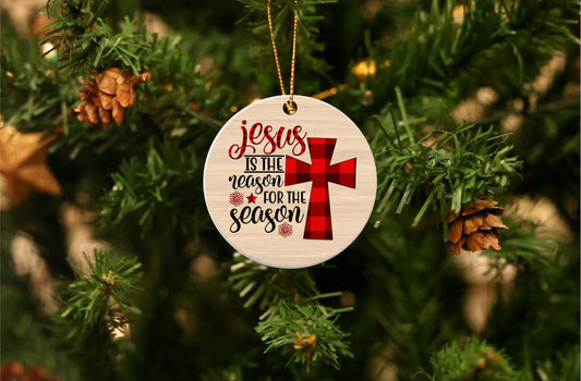 Jesus Is The Reason for The Season - Christmas Ornament