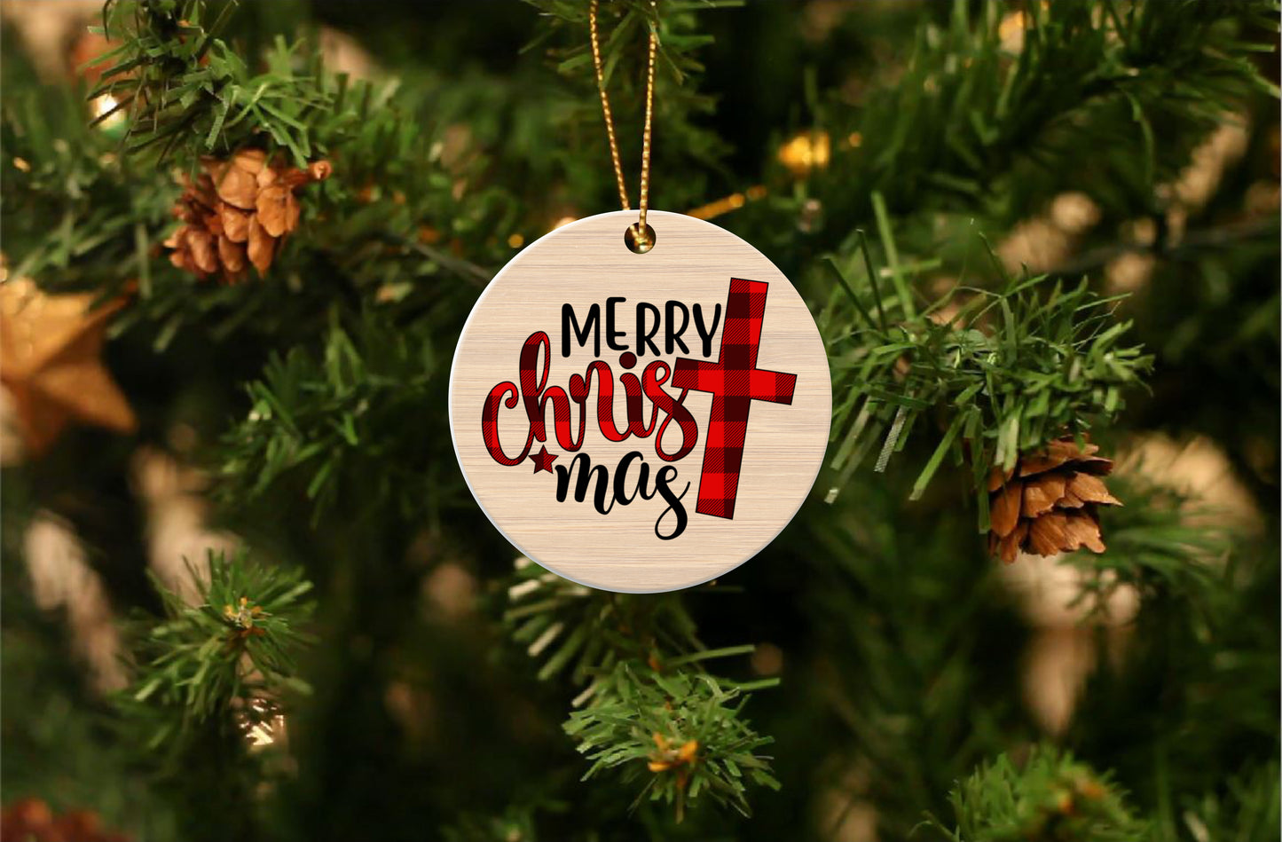 Merry CHRISTmas Ornament