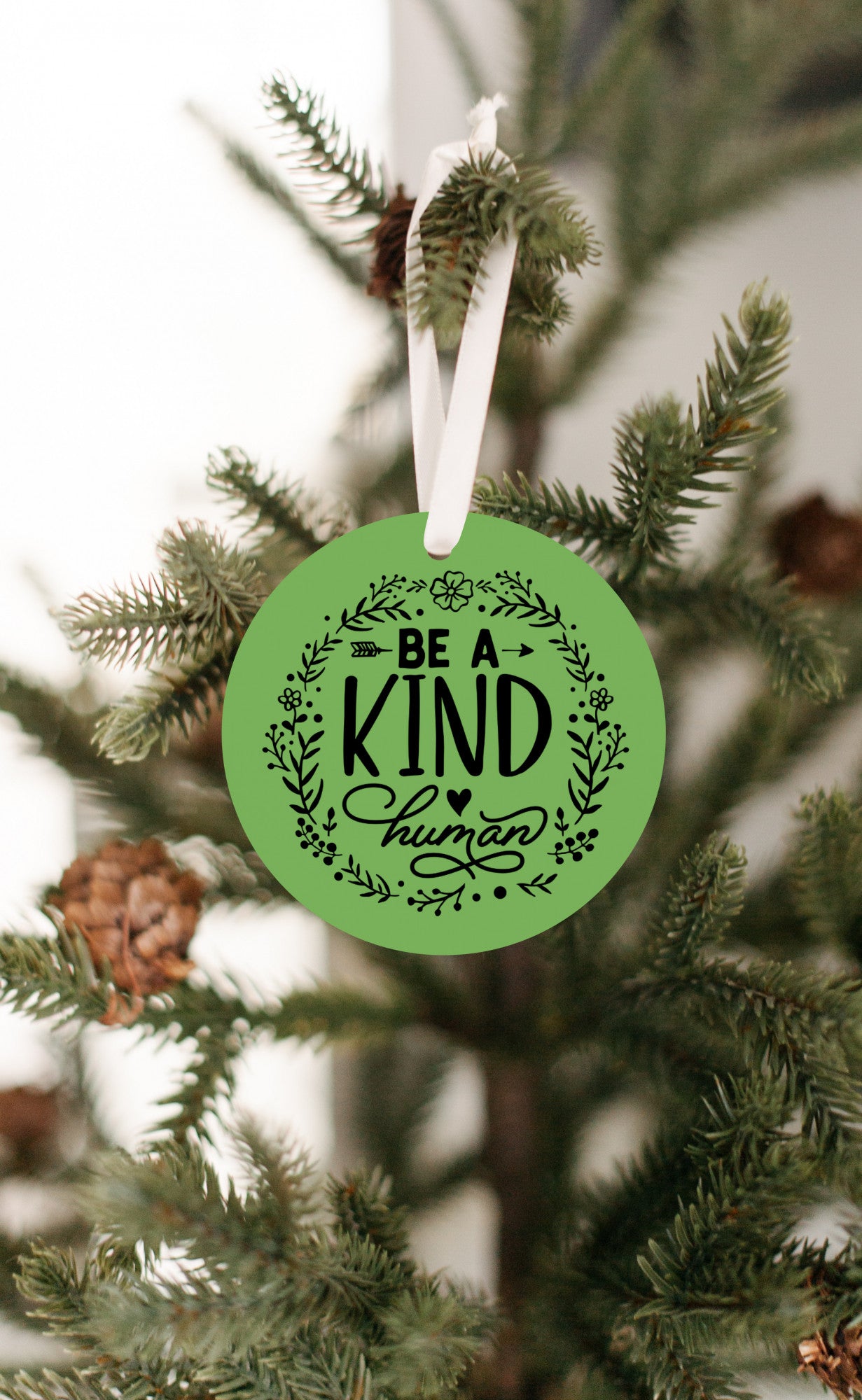 Be A Kind Human Christmas Ornament