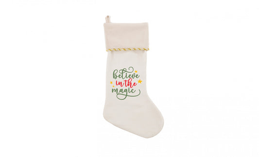 Believe In The Magic Christmas Stocking