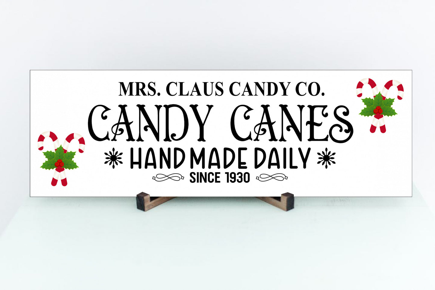 Mrs Claus Candy Co. Decorative Holiday Sign - Home Decor