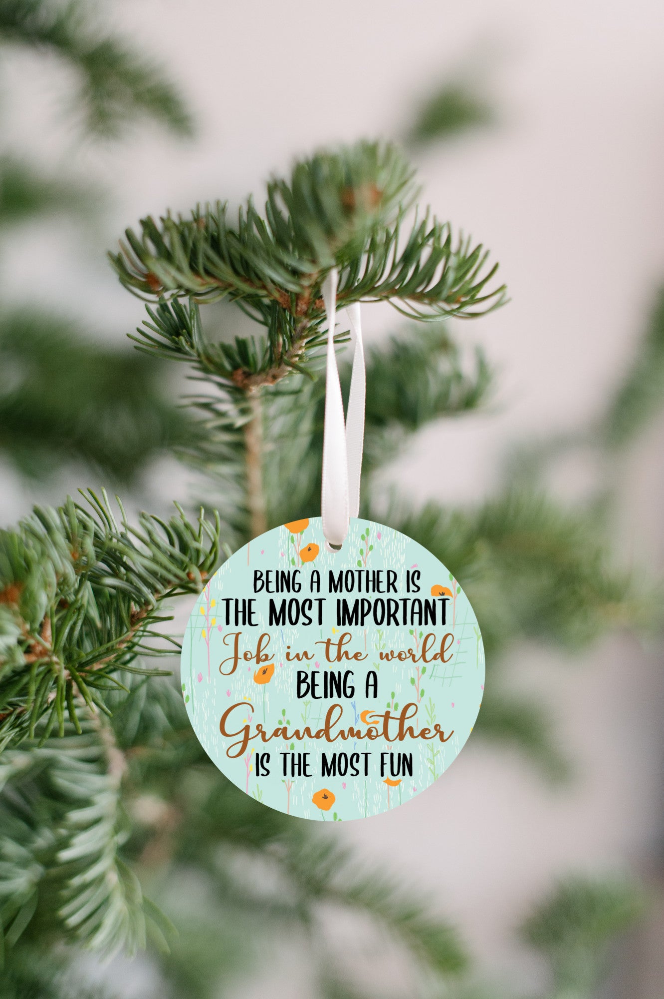 Being A Grandma Is The Most Fun - Christmas Ornament