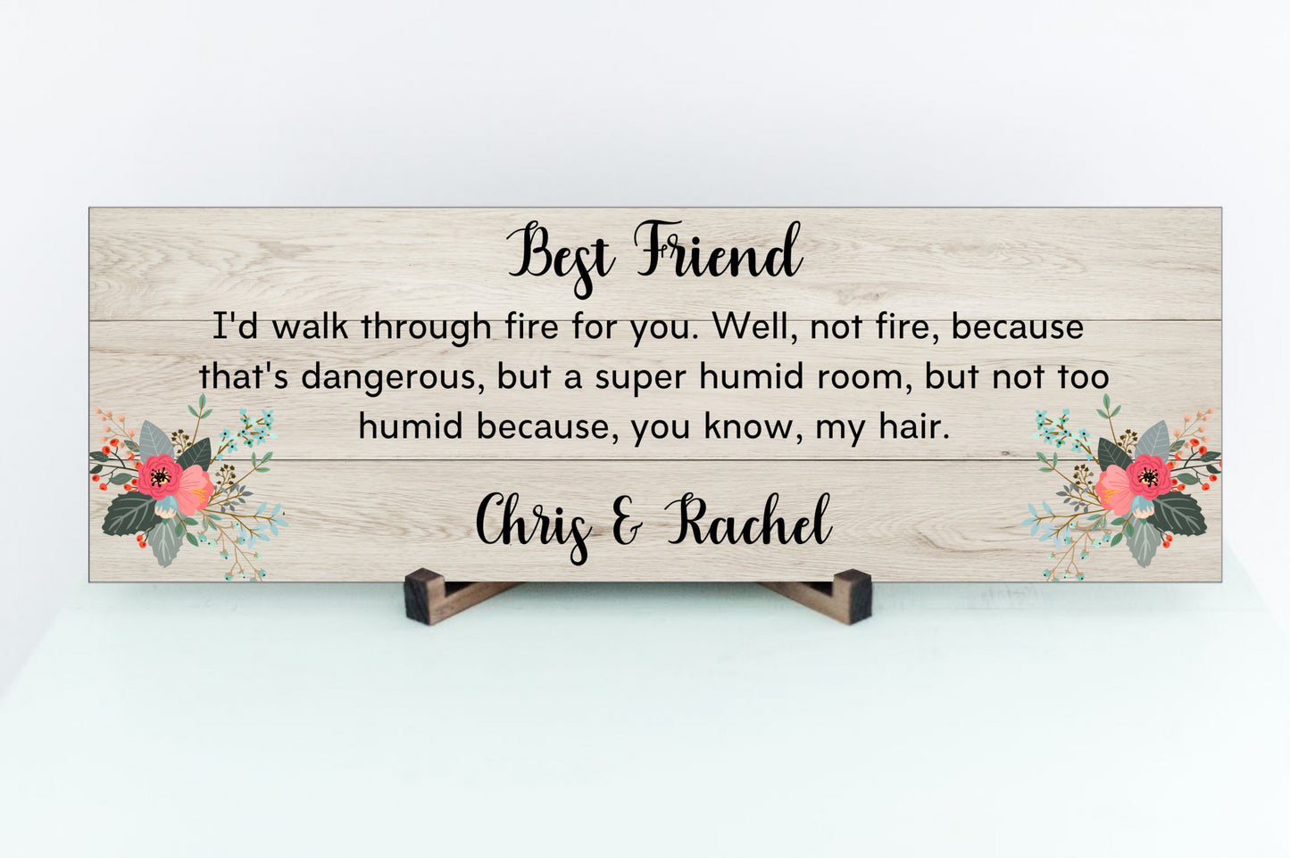 Best Friend Sign for Wall or Table Display - Personalized